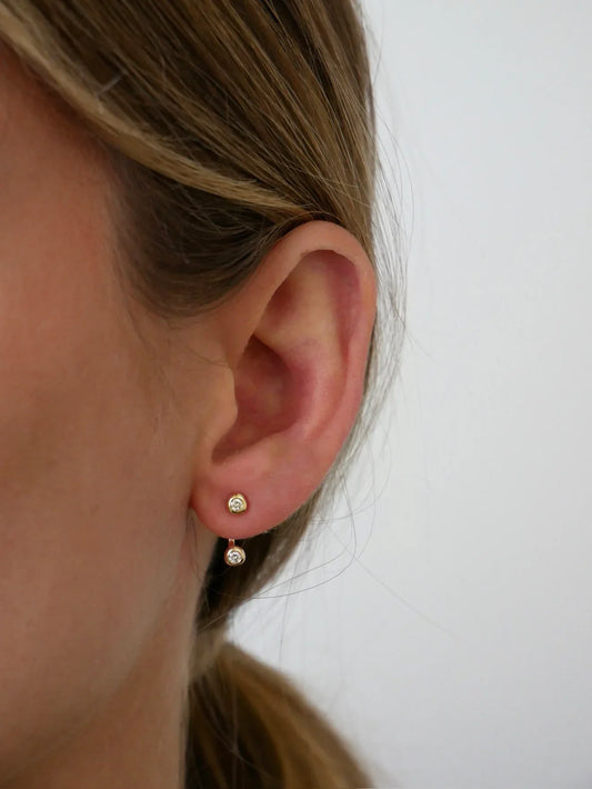 Diamond Pillow Illusion Earrings