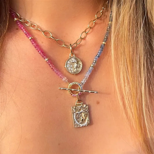 Dreaming Tree Double Sided Tablet Necklace Pendant