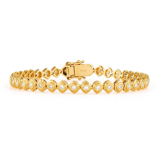 Show Your Love Diamond Bezel Tennis Bracelet