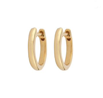 Plain Gold Hoop Earrings