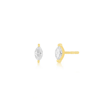 Diamond Marquise Stud Earring