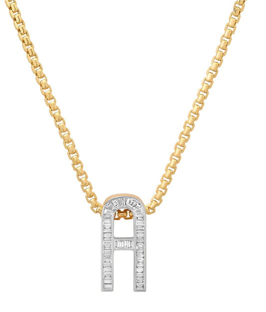 Slide-On Grandsize Diamond Encrusted Initial A-Z
