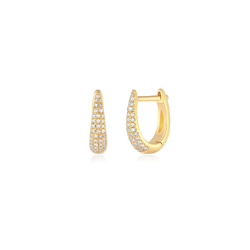 Diamond Mini Maeve Huggie Earrings