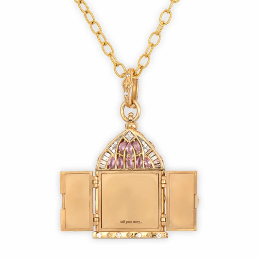 Venetian Stained Glass Door Necklace Pendant