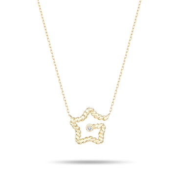 Diamond Lasso Star Necklace