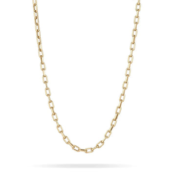 4mm Wide 18” Italian Chain Link Necklace