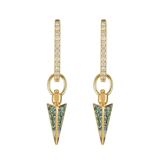 Four Sided Pave Dagger Top Switch Ear Charm