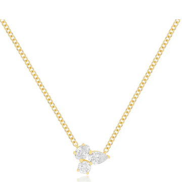 Triple Diamond Necklace