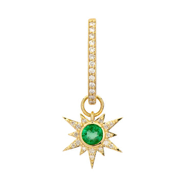 Tiny Love Explosion Emerald Charm