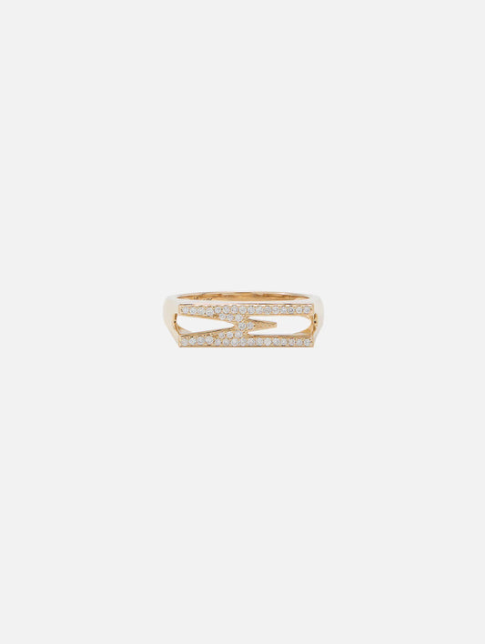 Pavé Initial Ring M