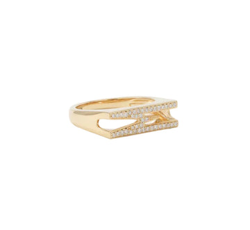 Pavé Initial Ring M