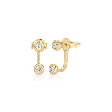 Diamond Pillow Illusion Earrings