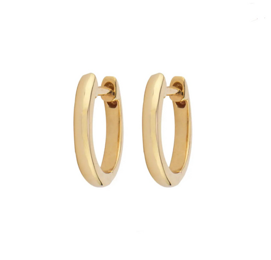 Plain Gold Hoop Earrings