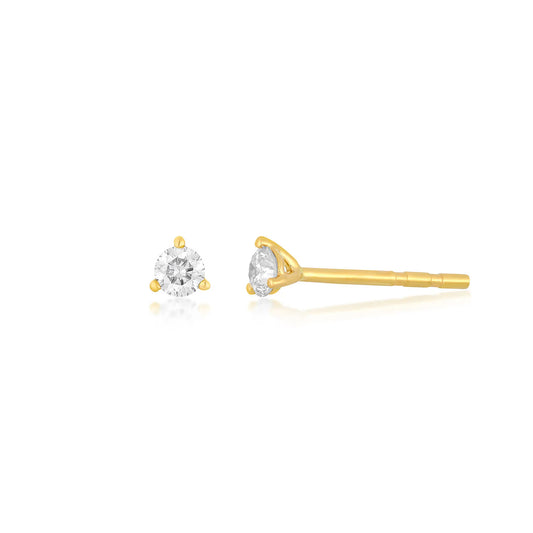 Jumbo Solitaire Diamond Stud Earring