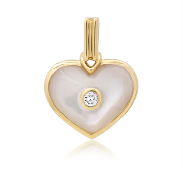 Mini Love Pendant in Mother of Pearl