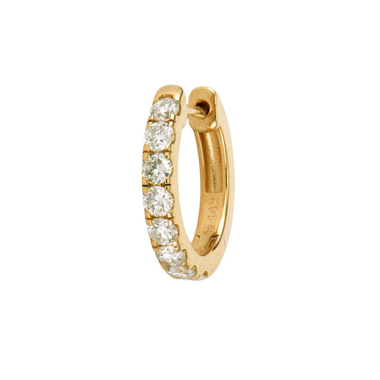 Medium Diamond Huggie Hoop