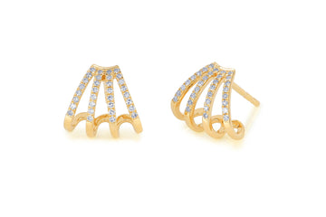 Diamond Multi Huggie Earring