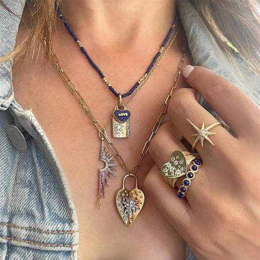 Wide Love Explosion Ring