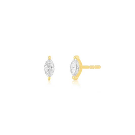 Diamond Marquise Stud Earring