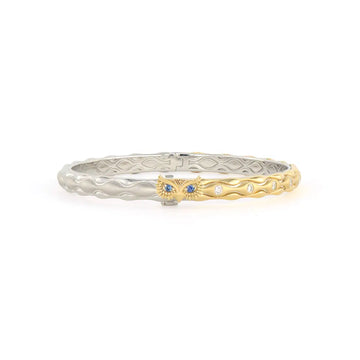 Two-Toned Wise Owl Bangle