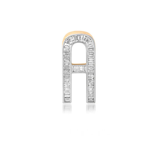 Slide-On Grandsize Diamond Encrusted Initial A-Z