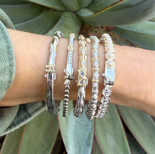 Two-Toned Wise Owl Bangle