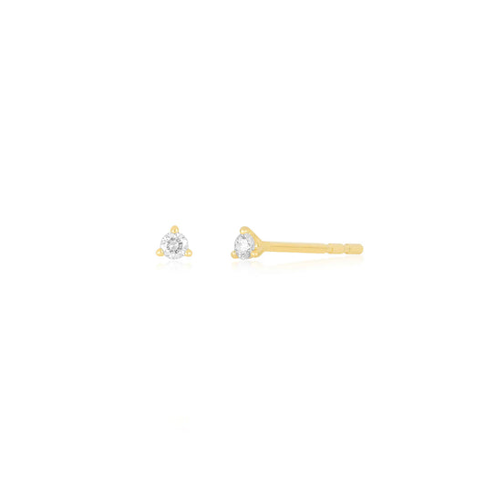 Baby Solitaire Diamond Stud Earring