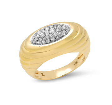 Current Ring in Diamond Pavé