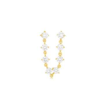 Jumbo Prong Set Diamond Double Chain