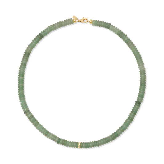 Green Aventurine Rondelle Bead