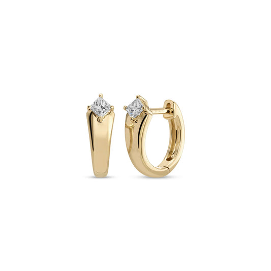 Gold And Diamond Kate Huggie Earrings (Pair)
