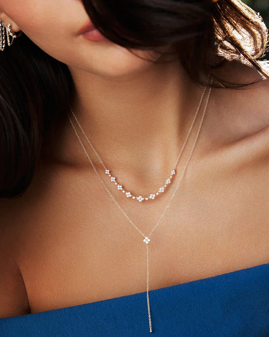 Diamond Fleur Necklace