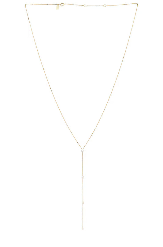 Diamond Callae Lariat Necklace