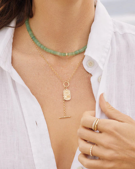 Green Aventurine Rondelle Bead