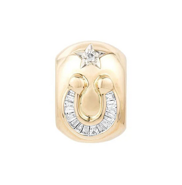 Baguette Horseshoe Lucky Big Bead