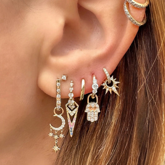 Plain Gold Hoop Earrings