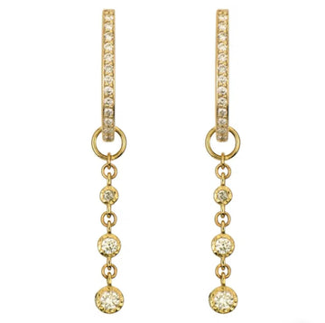 Classic Hammered Bezel Ear Charm