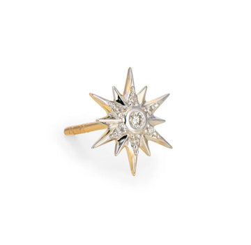 Pave Explosion Starburst Stud