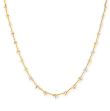 Sari Graduated Diamond Necklace