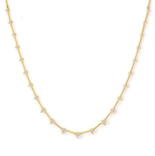 Sari Graduated Diamond Necklace