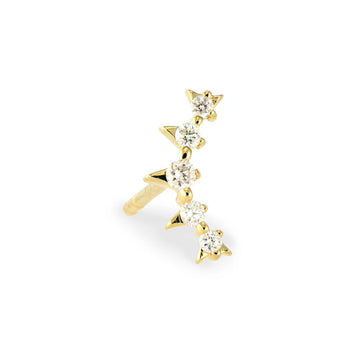 Single Spiky Curved Diamond Crawler- Single