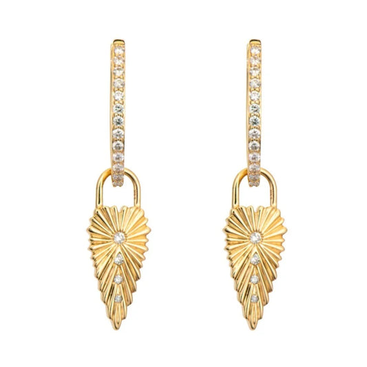 Ruffled Heart Ear Charm
