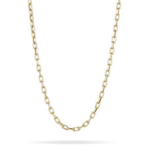 4mm Wide 18” Italian Chain Link Necklace