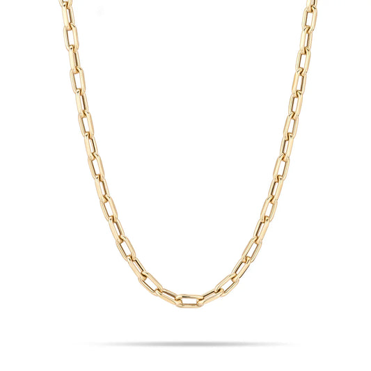 5.3mm wide 16” Italian Chain Link Necklace