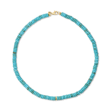 14K Jumbo Turquoise Bead Necklace