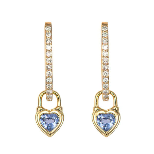 Beating Heart Sapphire Ear Charm