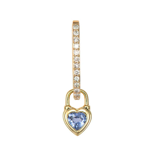 Beating Heart Sapphire Ear Charm