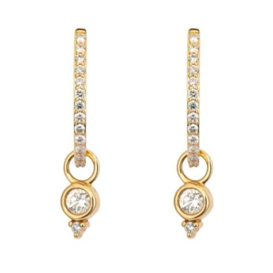 Classic Diamond Bezel Ear Charm