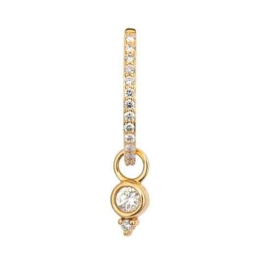 Classic Diamond Bezel Ear Charm