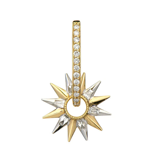 Open Starburst Baguette Ear Charm